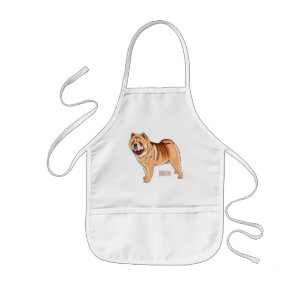 Chow Chow cartoon illustratie Kinder Schort