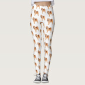 Chow Chow cartoon illustratie Leggings (Voorkant)