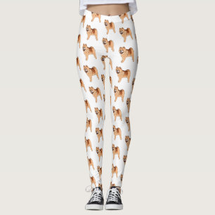 Chow Chow cartoon illustratie Leggings
