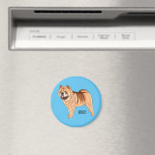 Chow Chow cartoon illustratie Magneet (Insitu (Vaatwasser))