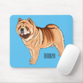 Chow Chow cartoon illustratie Muismat (Met muis)