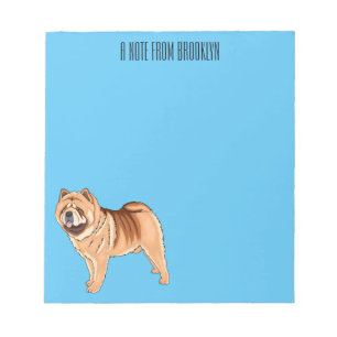 Chow Chow cartoon illustratie Notitieblok
