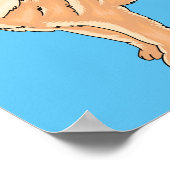 Chow Chow cartoon illustratie Poster (Hoek)