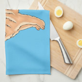 Chow Chow cartoon illustratie Theedoek (Quarter Fold)
