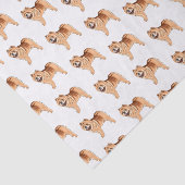 Chow Chow cartoon illustratie Tissuepapier (Detail)