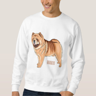 Chow Chow cartoon illustratie Trui