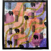 CHOW CHOW CHOW CHOW ABSTRACT douchegordijn (Voorkant)