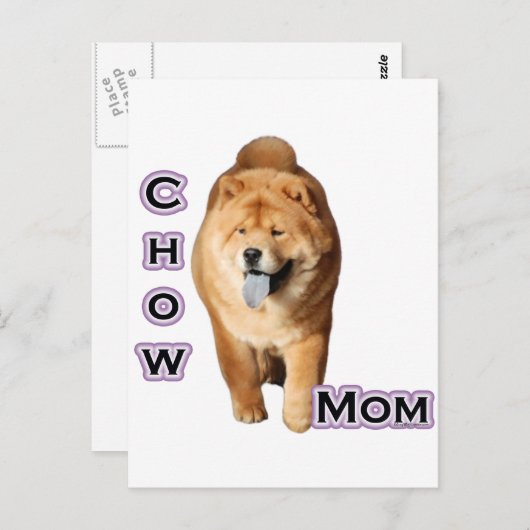 Chow Chow Chow Moeder 4 Briefkaart (Voorkant / Achterkant)
