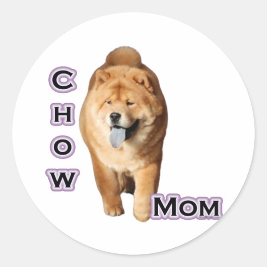 Chow Chow Chow Moeder 4 - Sticker (Voorkant)