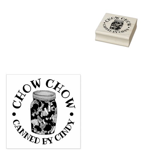 Chow Chow Chowchow Relish Amish PA Dutch Food Rubberstempel (Gestempeld)