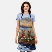 Chow Chow Christmas Boat Holiday Schort (Gedragen)