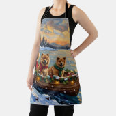 Chow Chow Christmas Boat Holiday Schort (Insitu)