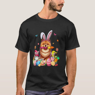 Chow Chow Cosplay Konijn Schildert Paaseieren Kabo T-shirt