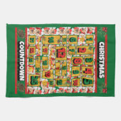 Chow Chow Countdown Kerst Adventkalender Hond Theedoek (Horizontaal)