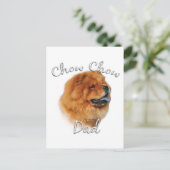 Chow Chow Dad 2 Briefkaart (Staand voorkant)
