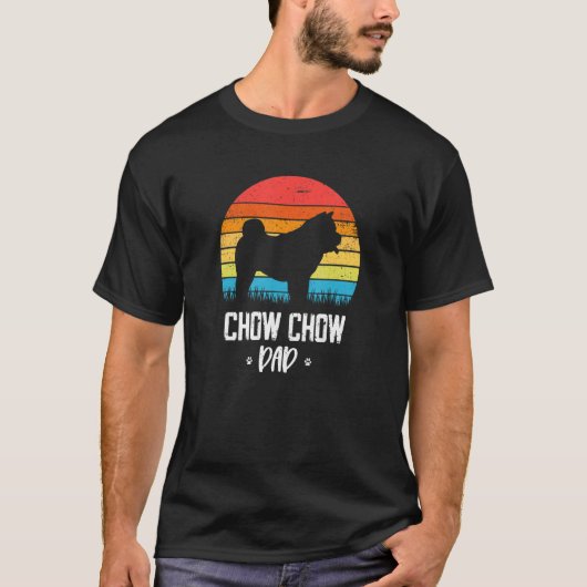 Chow Chow Dad Retro Vintage T-shirt (Voorkant)