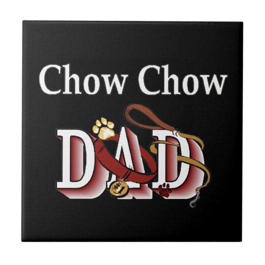 Chow Chow DAD Tegeltje (Voorkant)