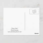 Chow Chow Dog Art Briefkaart (Achterkant)