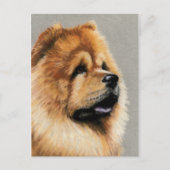Chow Chow Dog Art Briefkaart (Voorkant)