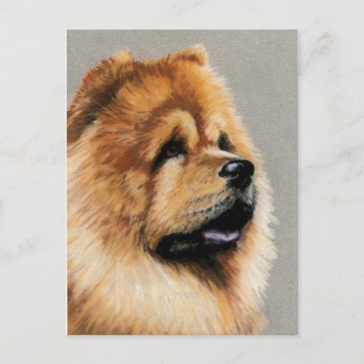 Chow Chow Dog Art Briefkaart (Voorkant)