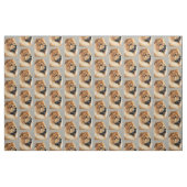 Chow Chow Dog Art Fabric Stof (Fat Quarter)