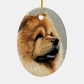 Chow Chow Dog Art Ornament (Voorkant)