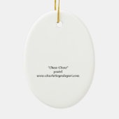 Chow Chow Dog Art Ornament (Achterkant)