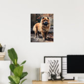 Chow Chow Dog Art Print Poster (Thuiskantoor)