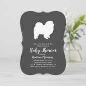 Chow Chow Dog Baby shower Neutral Kaart (Staand voorkant)