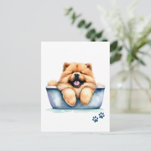 Chow Chow Dog Briefkaart (Staand voorkant)