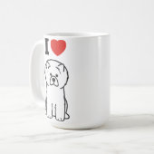 Chow Chow Dog Cartoon Koffiemok (Voorkant links)