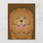 Chow Chow Dog Cartoon Paws Briefkaart (Voorkant)