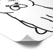 Chow Chow Dog Cartoon Poster (Hoek)