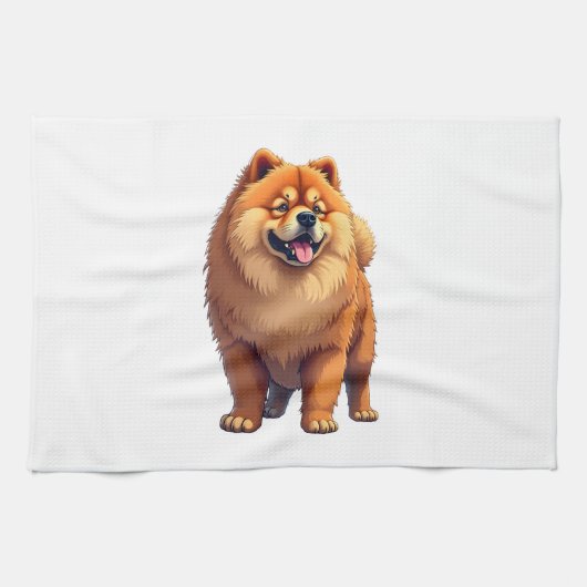 Chow Chow Dog Chinese Dog Breed for a Chow Chow Co Theedoek (Horizontaal)