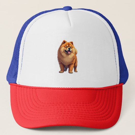 Chow Chow Dog Chinese Dog Breed for a Chow Chow Co Trucker Pet (Voorkant)
