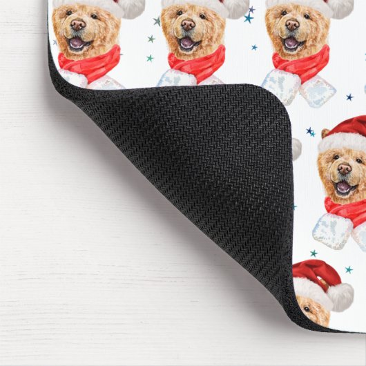 Chow Chow Dog Christmas Pattern Muismat (Hoek)