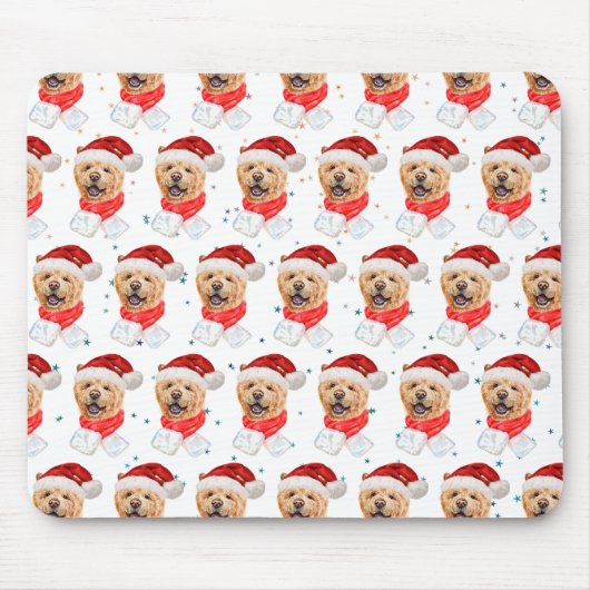 Chow Chow Dog Christmas Pattern Muismat (Voorkant)
