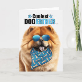 Chow Chow Dog Coudest Dad Vaderdag Feestdagen Kaart