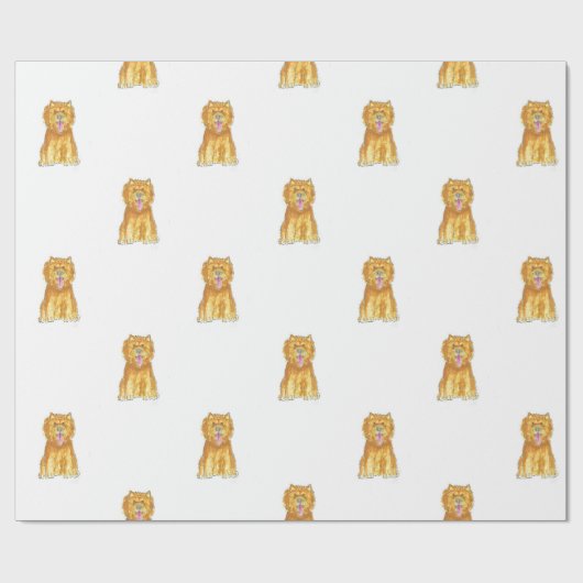 Chow Chow Dog Gift Wrapping Paper Cadeaupapier (Vlak)