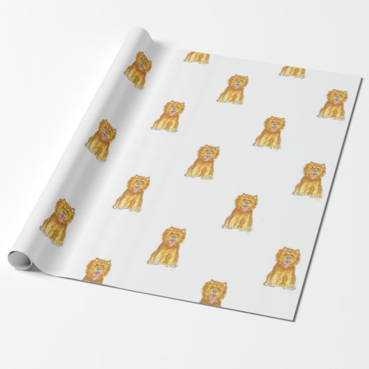 Chow Chow Dog Gift Wrapping Paper Cadeaupapier (Uitgerold)
