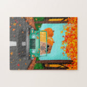 Chow Chow Dog Herfst Pumpkin Legpuzzel (Horizontaal)