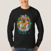 Chow Chow Dog in paaseieren Band Bunnies Happy T-shirt (Voorkant)