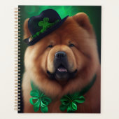 Chow Chow Dog in St. Patrick's Day Dress Planner (Voorkant)