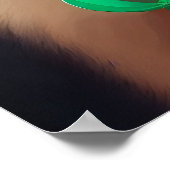 Chow Chow Dog in St. Patrick's Day Dress Poster (Hoek)