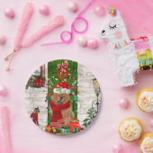 Chow Chow Dog Kerstmis Papieren Bordje (Feest)