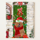 Chow Chow Dog Kerstmis Planner (Achterkant)