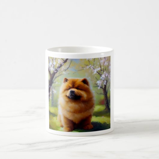Chow Chow Dog Koffiemok (Center)