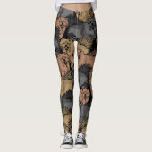 Chow Chow Dog Leggings gedrukt. (Voorkant)