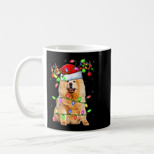 Chow Chow Dog Lover Xmas Lighting Santa Chow Chow  Koffiemok (Links)