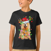 Chow Chow Dog Lover Xmas Lighting Santa Chow Chow  T-shirt (Voorkant)